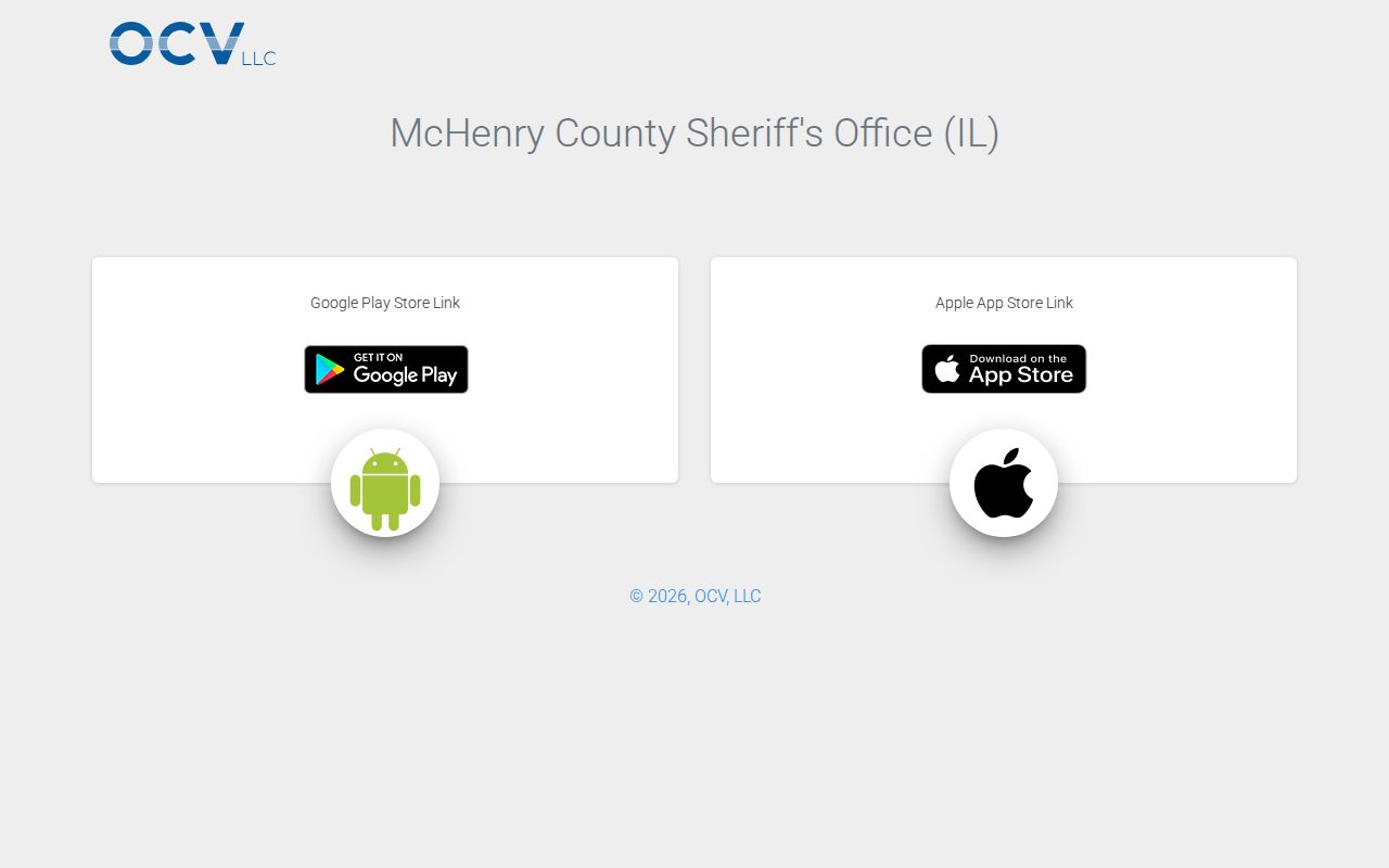 McHenry County Sheriff app source for released inmate booking photo access